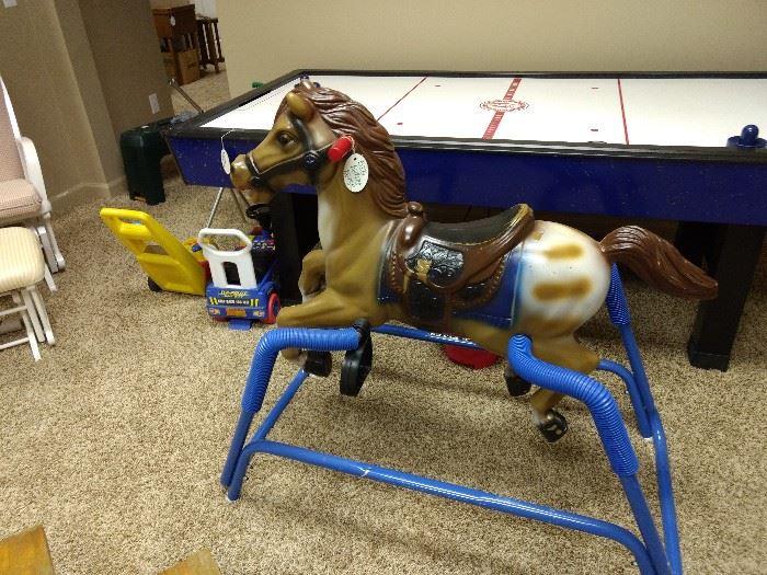 Christmas is right around the corner...huge rocking/bouncy horse!