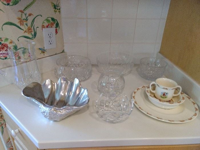 The kitchen is packed with lots of great glassware!