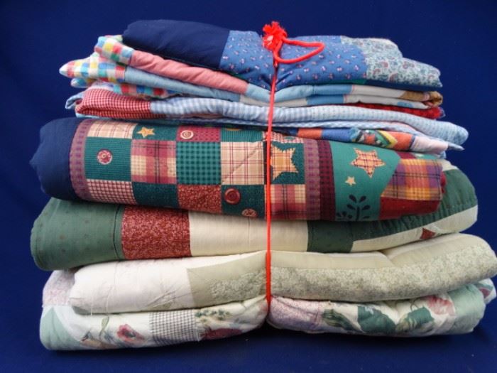Assorted Set of Quilts, Various Sizes