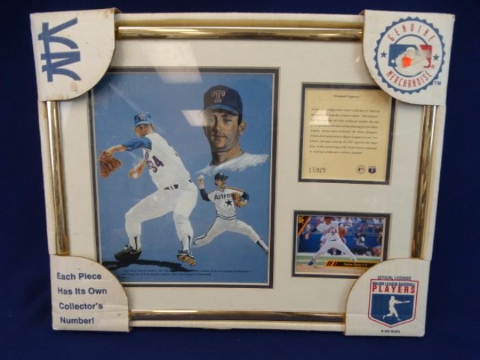 Nolan Ryan Commemorative Frame