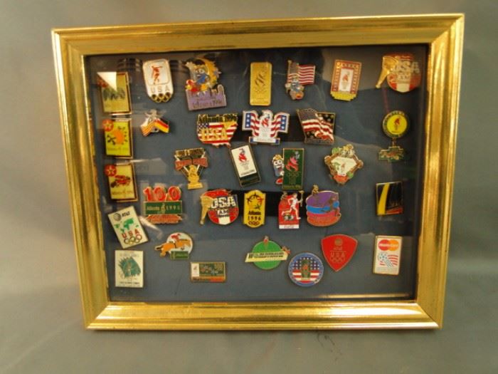 Shadow Box full of Pins Collection