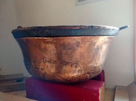 Antique copper pot
