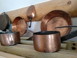 Copper pots and pans