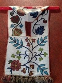 Native American Indian beaded Bandolier bag