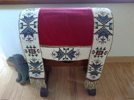 Beaded saddle cover