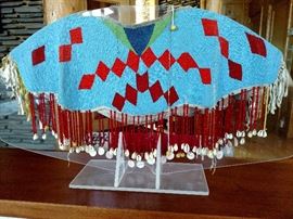 Native American Indian beaded shoulder cover