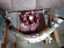 Silver trimmed horn