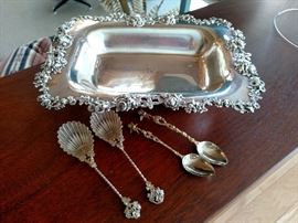 Antique sterling spoons