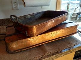 Antique copperware from the Country Cupboard