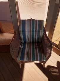 Wicker outdoor furniture