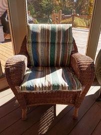 Wicker outdoor furniture