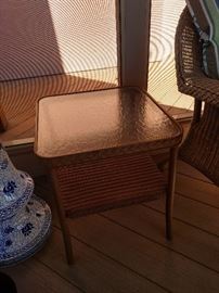 Wicker outdoor furniture