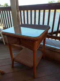 Wicker outdoor furniture