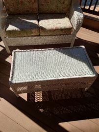 Wicker outdoor furniture