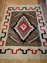 Flatweave Navajo rug approximately 4 x 6