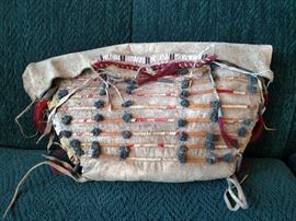 Arapaho quilled & beaded possible bag