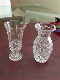 Two Waterford vases