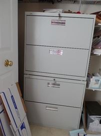 Two file cabinets
