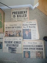 Kennedy Assignation -  Newspaper