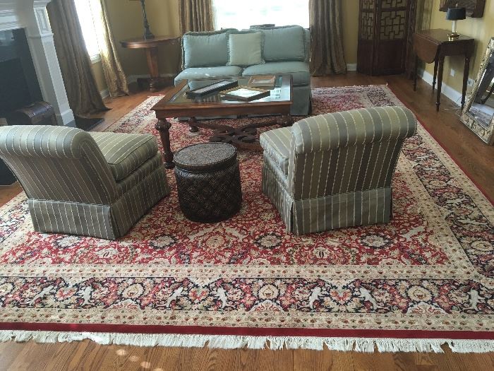 The Rug is 15'3 x 11
