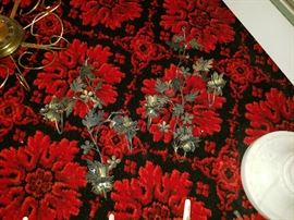 Wall metal candle holders