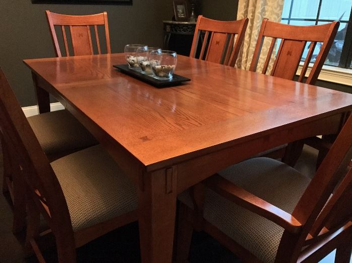 Mission style table and chairs