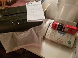 Papershredder, Fax Machine