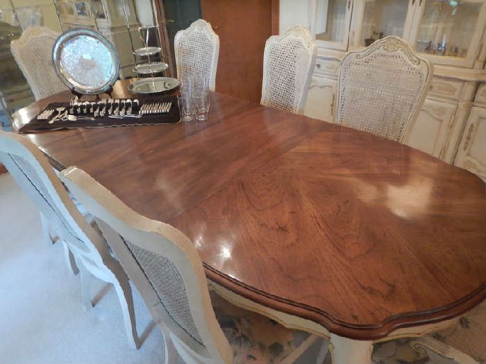 DINING TABLE AND 8 CHAIRS