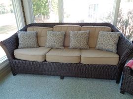 rattan, w/cushions