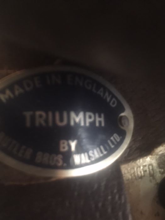 Triumph equitation saddle, made in England