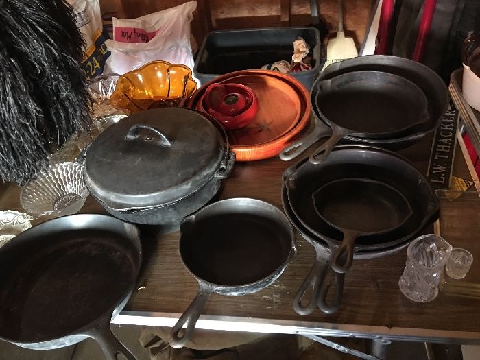 Cast iron pans 