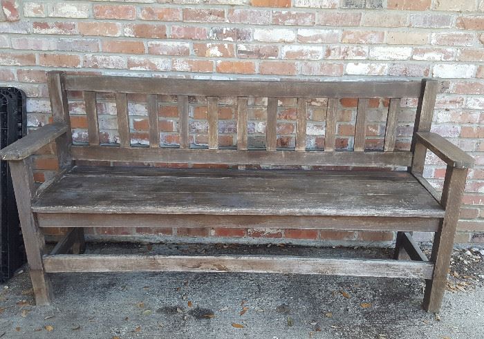 6ft 2in wooden bench