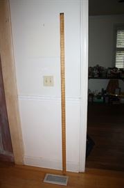 Very tall measuring stick