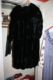 Back of sable coat