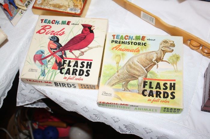 Vintage flash cards