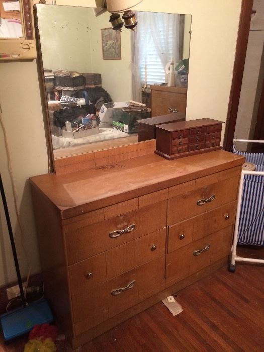 Mid century dresser with mirror