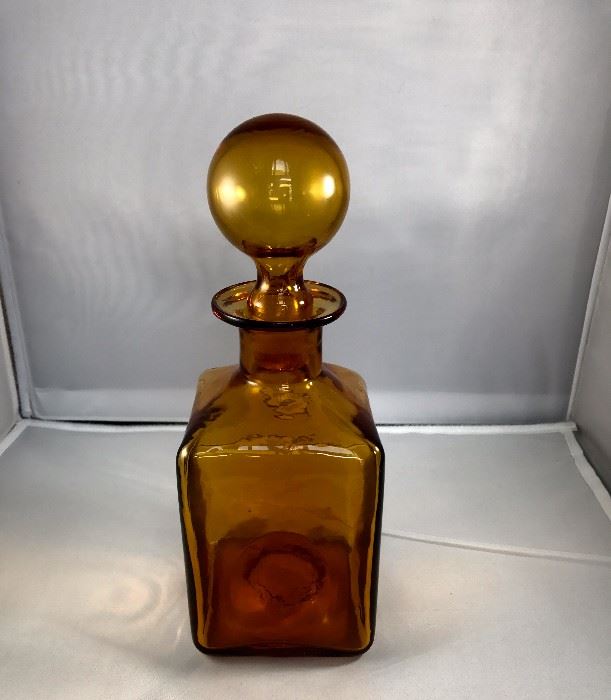 Amber liquor decanter. Purchase now at: www.manorbornestatesales.com