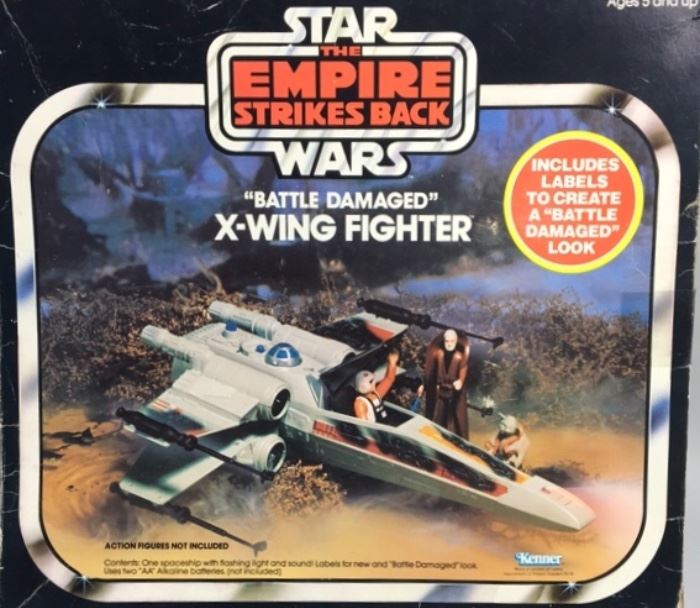 Battle Damaged X-Wing Fighter, Star Wars 1982