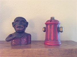 Jolly Negro cast iron bank 
