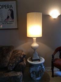 Mid Century Alabaster lamps 
