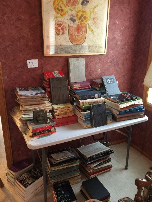 New and antique books, lots of music books