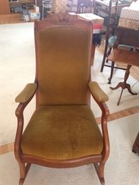 BUY IT NOW--Victorian rocking chair--$350--sophia.dubrul@gmail.com