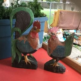 Rooster set (wood)