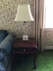 End Table and Lamps