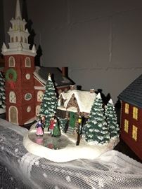 LOTS OF CHRISTMAS VILLAGE HOUSES