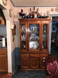 COUNTRY STYLE WOODEN CHINA CABINET