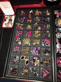 LOTS OF CLIP-ON EARRINGS