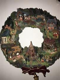 THOMAS KINKADE LIGHT-UP WREATH