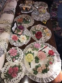 CAPODIMONTE PORCELAIN FLOWERS