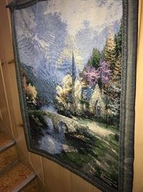 THOMAS KINKADE TAPESTRY